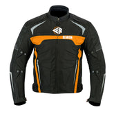 Rewon Motorcycle Jacket Textile for all seasons with CE Armor, ideal for fitness box training gear.