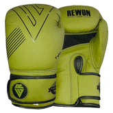 Rewon Excellence Boxhandschuhe R5 Green for kickboxen, muay thai, boxtraining equipment, durable leather boxing gloves.