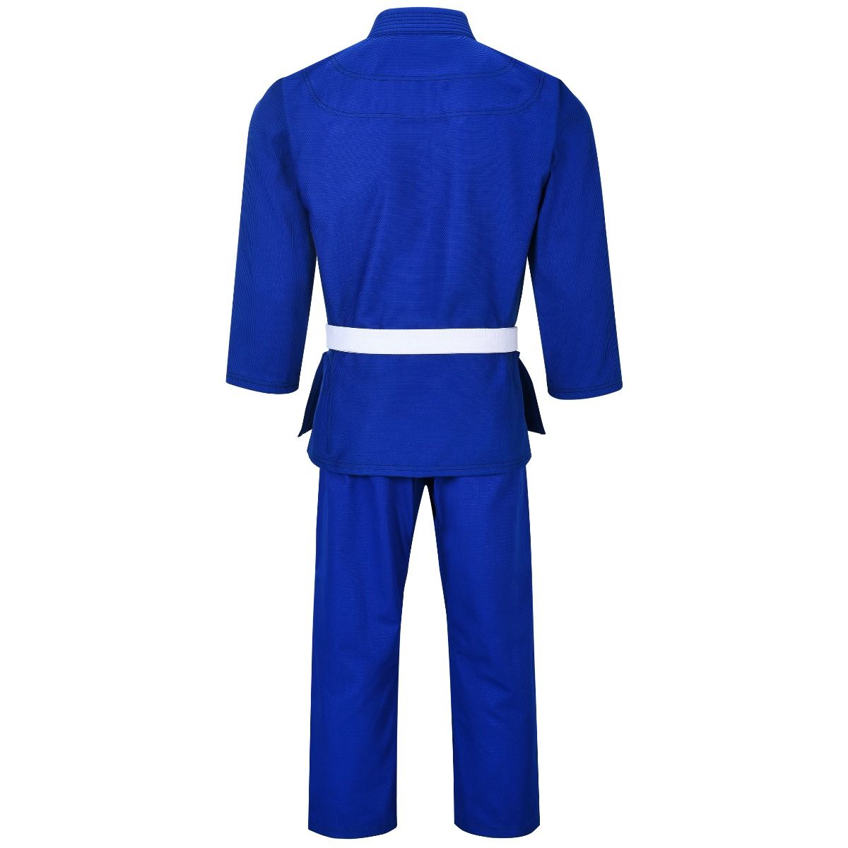 Blue Ju Jutsu Gi | BJJ Kimono with white belt for boxing and fitness training. Ideal for home workouts and box training.