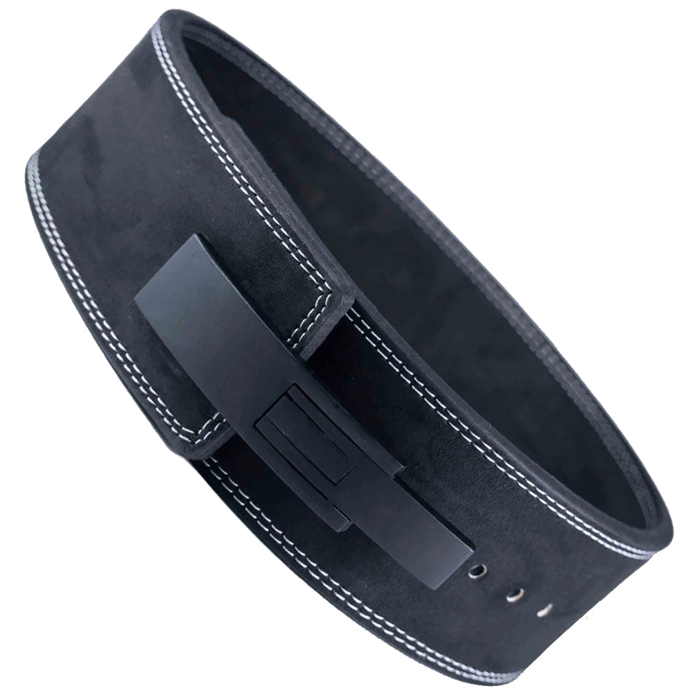 Powerlifting lever belt for boxing and fitness, made from A-grade leather, offers comfort and support. Ideal for home gym equipment.