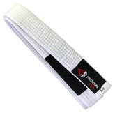 Rewon BJJ kimono belt in multicolor for Brazilian Jiu-Jitsu, offering excellent grip for training and competition.