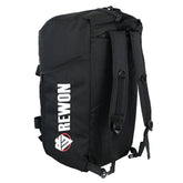 Rewon Classic Sporttasche in Schwarz/Weiß, ideal für Boxausrüstung und Fitness, aus langlebigem PU-Leder. Perfekt für Gym und Reisen.