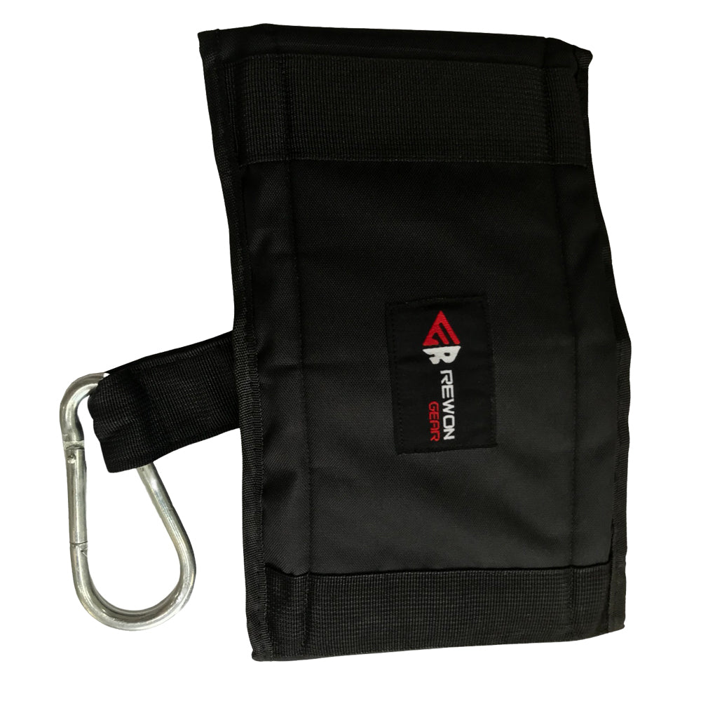 Rewon AB Hebegurte Bauchtrainerschlaufen, Profi Armschlaufen in Schwarz, ideal für Fitness- und Boxtraining, mit Karabiner.
