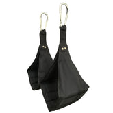 Schwarze Rewon Profi Armschlaufen für intensives Bauchmuskeltraining, geeignet für Boxen und Fitness, maximiert Muskelaktivierung.