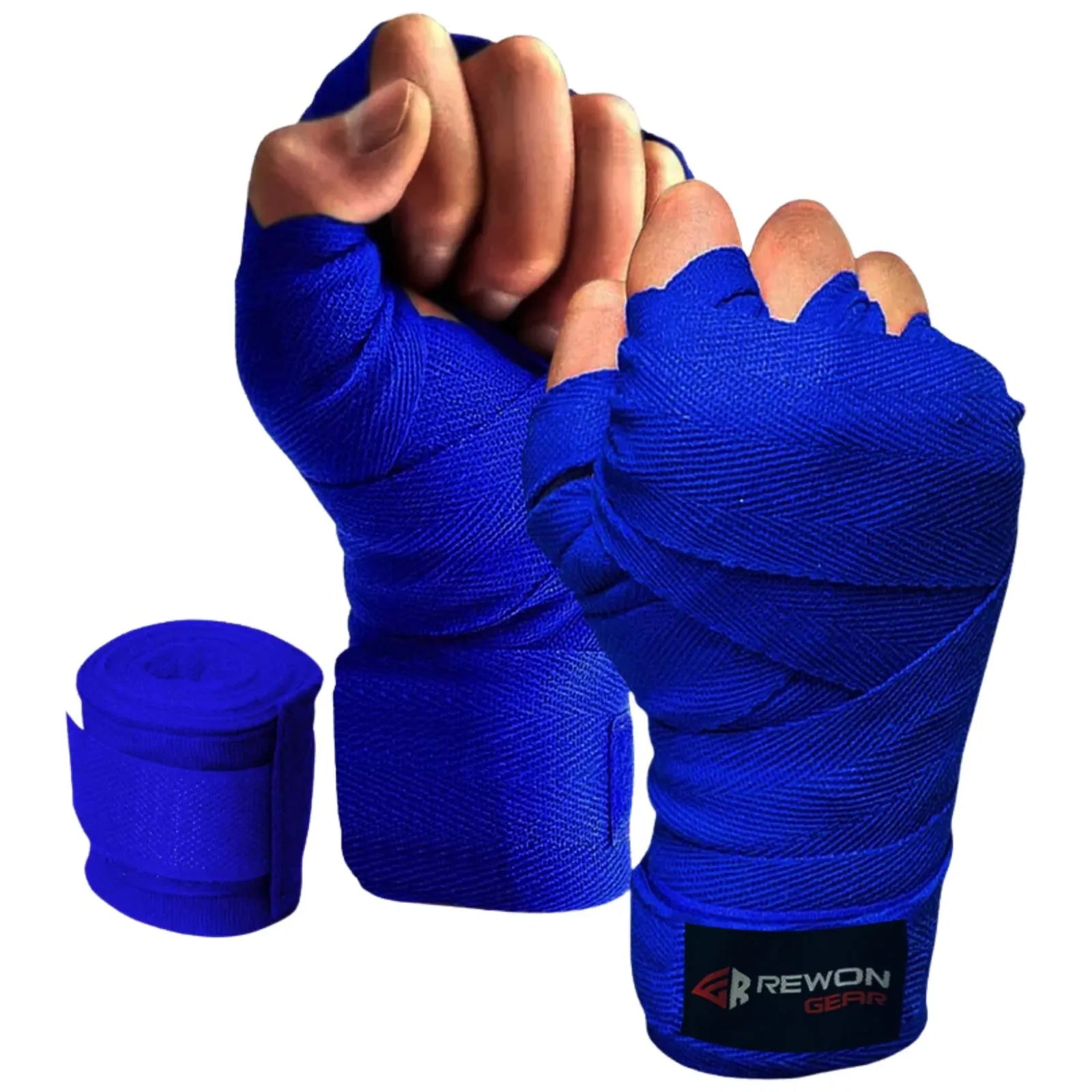 Blau Rewon Handgelenkstütze für Boxen und Fitness, perfekt für Boxhandschuhe und Boxtraining Zubehör, ideal für MMA und Kampfsportarten.