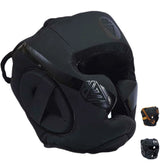Classic Rewon Boxing Headgear Black - Full Face Protection for All Levels - Ideal for MMA, Kickboxing, Fitness - Buy Online