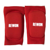 Rote Rewon Knieschoner für Boxen und Fitness, stoßdämpfend, komfortabel, ideal für Boxtraining und Heimfitness