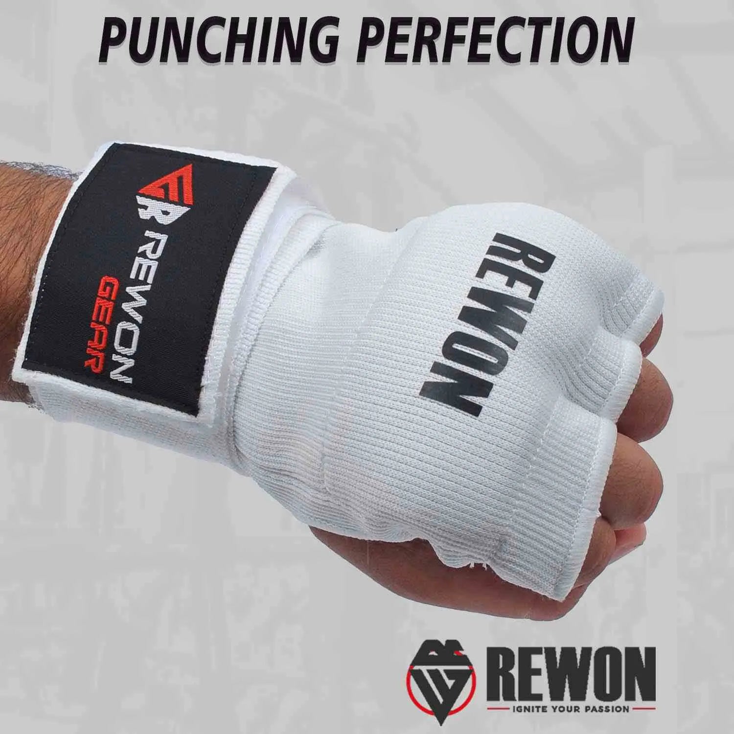 WEISS Rewon gel hand wraps for boxing, breathable and stretchy, suitable for boxers under gloves, perfect for MMA or fitness training.