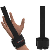 Rewon wrist straps with support for weightlifting, ideal for boxing and fitness training, featuring durable stitching.