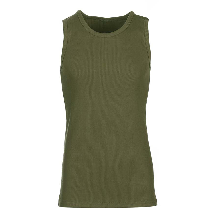 Women's 100% cotton green tank top for boxing, training, MMA, and fitness workouts, ideal for fitness and boxing enthusiasts.