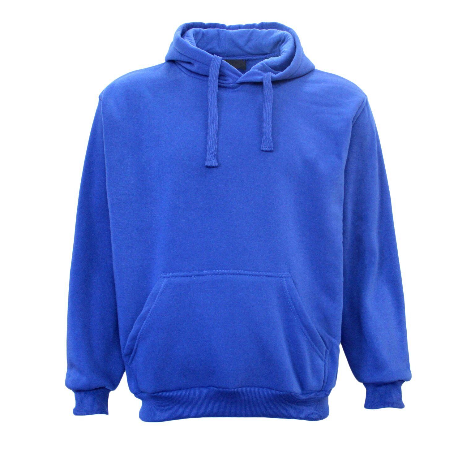 Classic blue men's hoodie, soft and stylish for cool evenings; a versatile choice for box training or fitness activities.