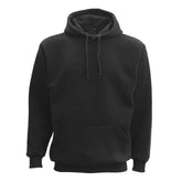 Classic black men's hoodie, soft and stylish, perfect for fitness and boxing training. Box-Fitness clothing for cooler evenings.