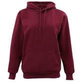 Classic women's hoodie, perfect for boxing and fitness, burgundy color. Ideal for cool evenings and stylish workouts.