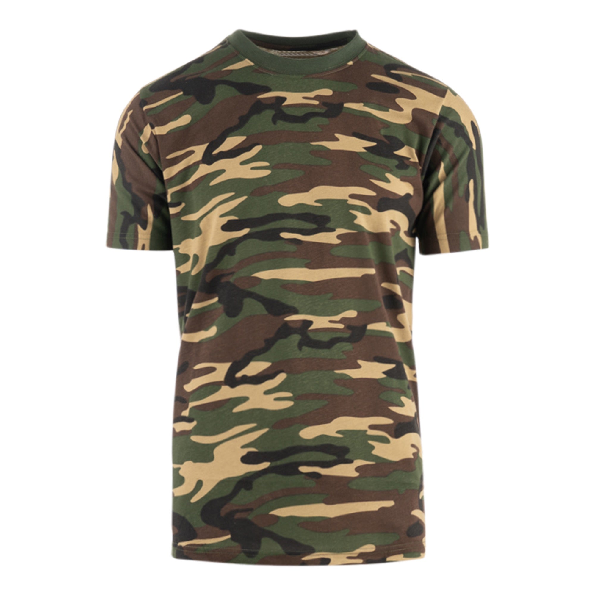 Camo T-shirt Rewon for boxing training, made of 100% cotton. Ideal for fitness and kickboxing. Available for online purchase.