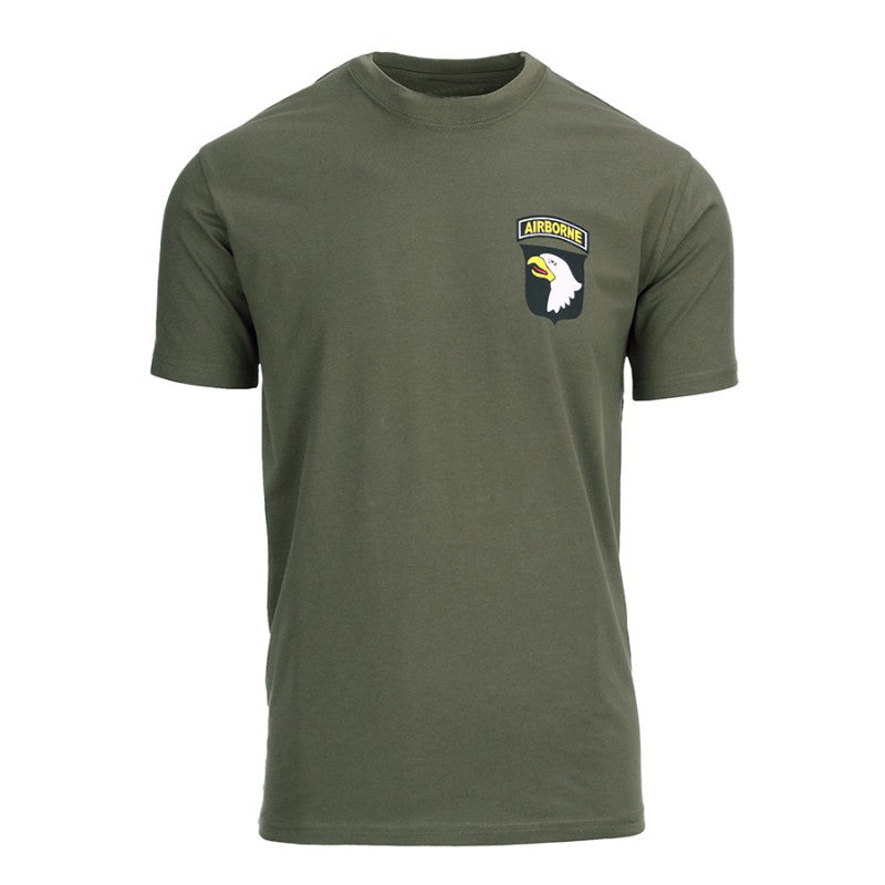 T-shirt Airborne with tactical pocket, 100% cotton. Ideal for boxing and fitness enthusiasts, available for online purchase.