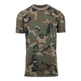 Camouflage T-shirt Rewon made of 100% cotton, ideal for boxing training and fitness activities, available online for men and women.