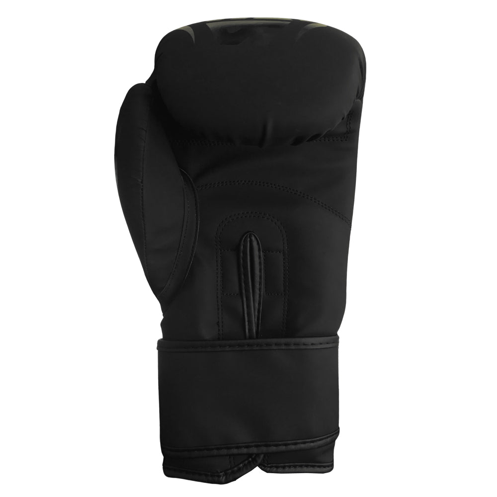 Schwarzer Boxhandschuh für Anfänger, ideal für Kickboxen und Muay Thai. Hervorragender Schutz mit EVA-Schaum, Unisex.