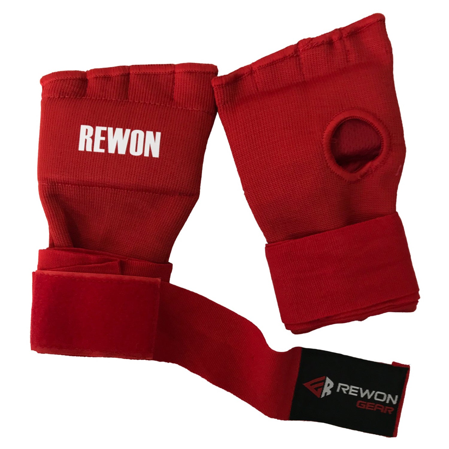 Rote Handbandagen aus Gel für Boxen und Fitness, atmungsaktiv, elastisch, ideal für Boxhandschuhe und MMA Training.