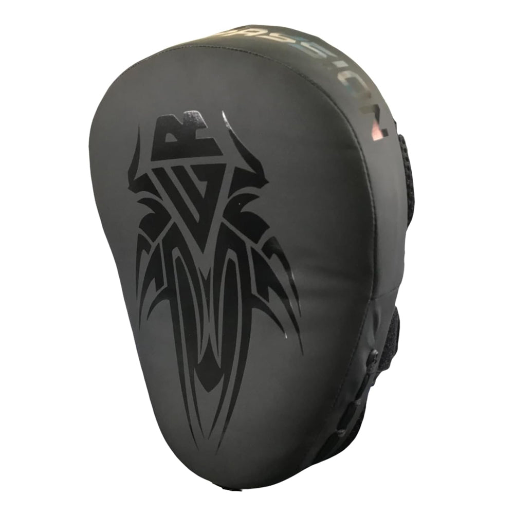 Tattoo Handpolster für Kampfsport aus Maya Hide-Leder, optimal für Boxtraining und Fitness, schwarz, Rewon