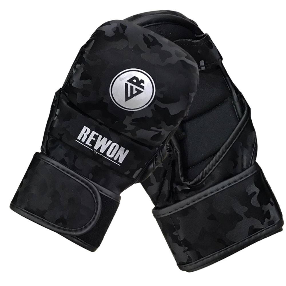 Rewon MMA Shooter Handschuhe in Nachttarnung, ideal für Boxtraining und MMA, Kunstleder, doppelte Befestigung, Boxausrüstung online kaufen.