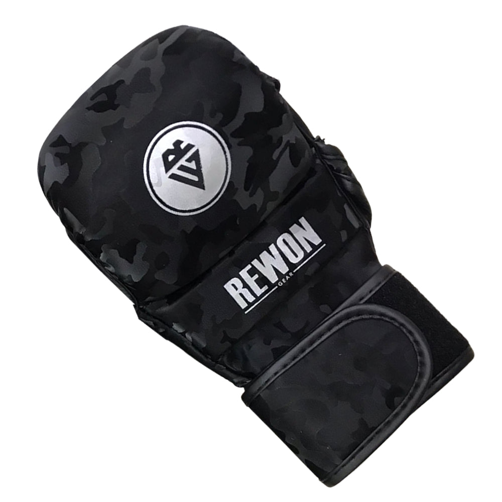 Rewon MMA Shooter Handschuhe in Nachttarnung für Boxtraining und MMA, ideal für Fitness und Box-Fitness Kombi.
