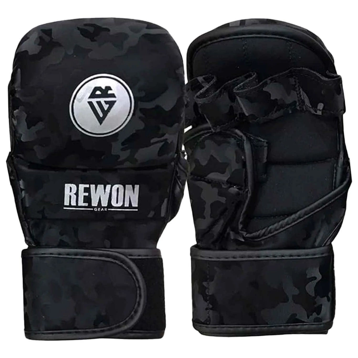 Nachttarnung MMA-Handschuhe von Rewon Gear, ideal für Boxtraining, Boxen und Fitness. Kunstleder, atmungsaktiv, hoher Tragekomfort.
