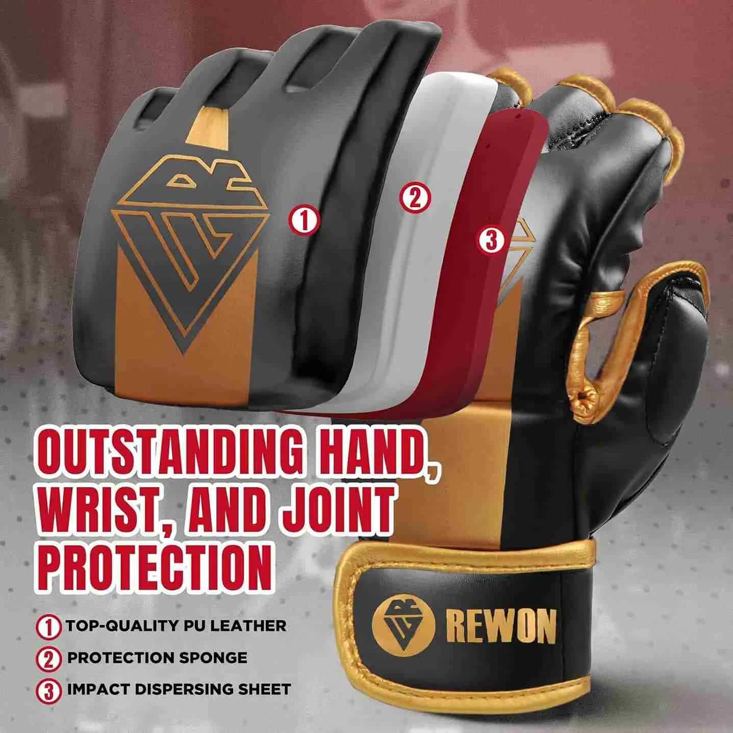 Seitenansicht der Striker 2.0 MMA Handschuhe – Fokus auf Polsterung