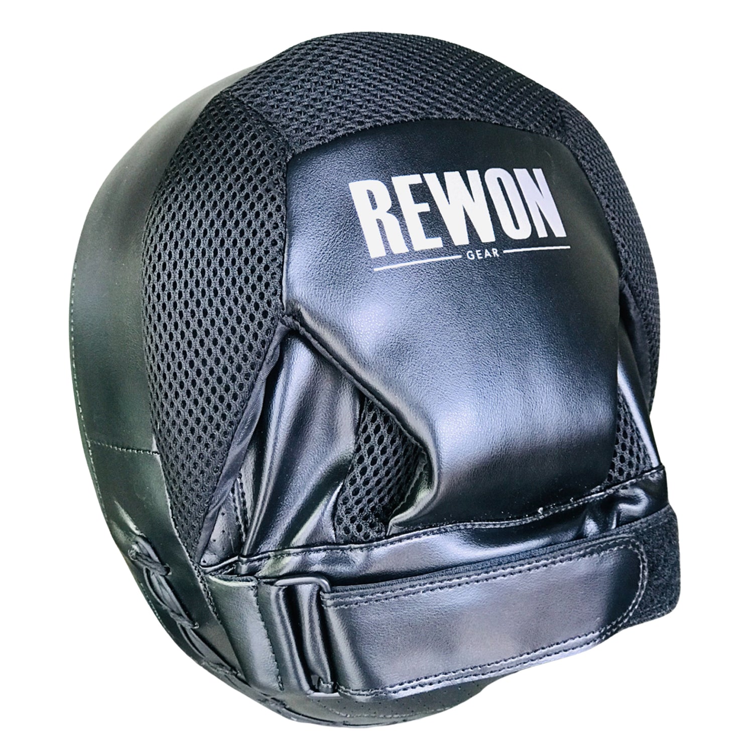 Rewon T10 Handpolster aus Maya Hide-Leder, ideal für Boxtraining und Fitness, Schlagpolster, Schwarz, online erhältlich.