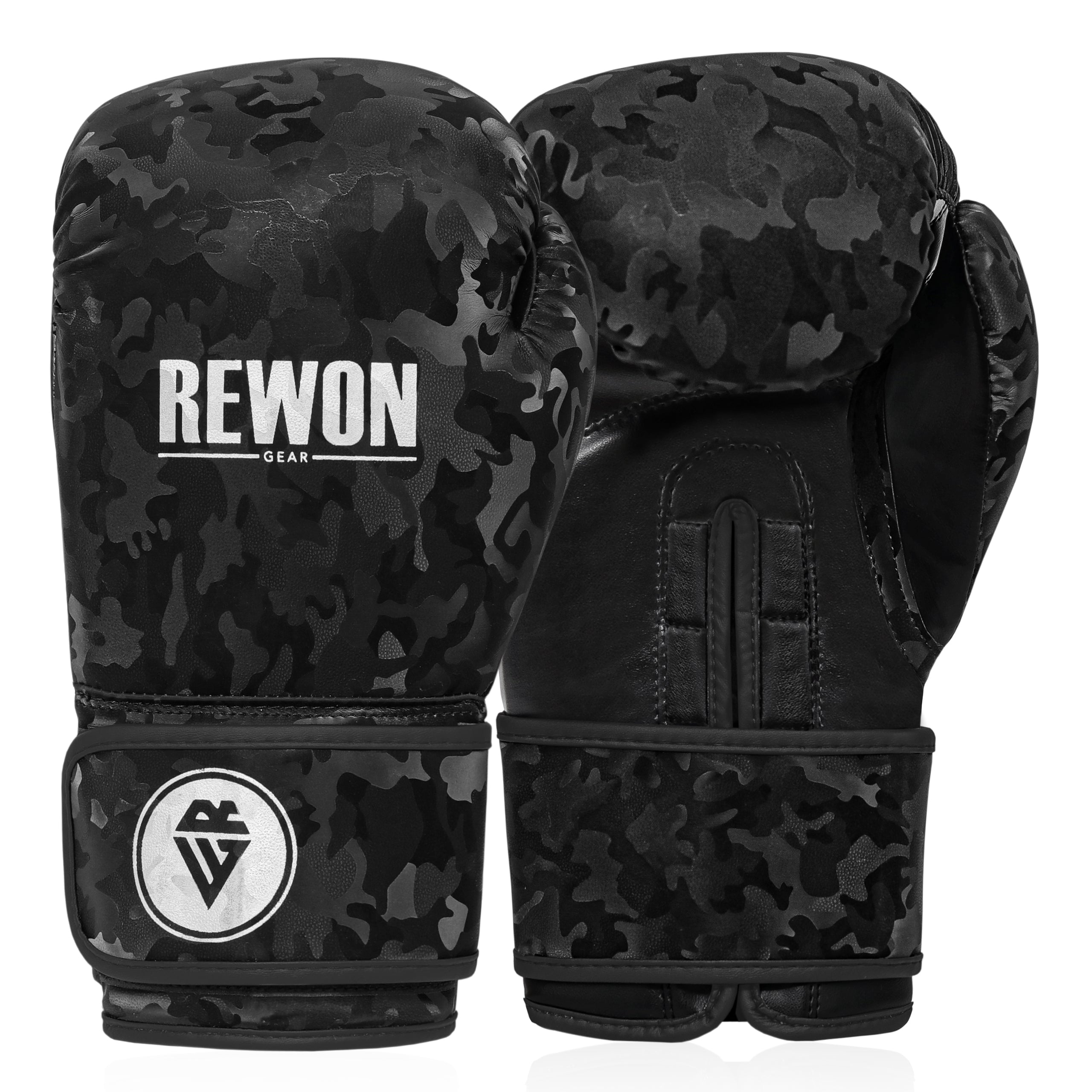 Boxhandschuhe - NACHTARNUNG Rewon: Hochwertige Leder-Kickbox- und Muay Thai-Handschuhe, ideal für Boxtraining und Fitness.