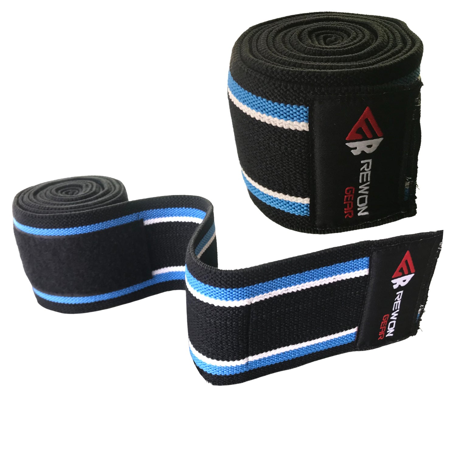 Rewon Gear knee wraps for strength and stability during squats, boxing training, and fitness sessions. Perfect boxing and fitness gear combo.