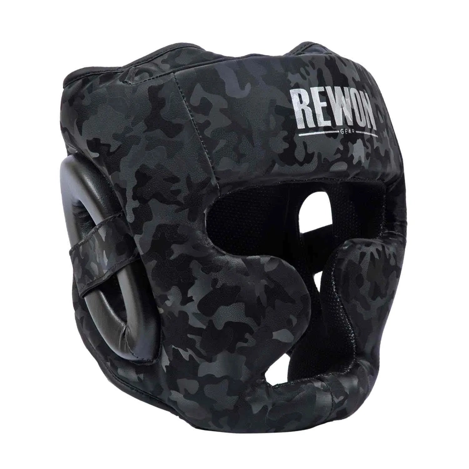 Camouflage Rewon MMA Boxing Headgear with Full Face Protection for All Levels - Perfect for Boxers and Fitness Enthusiasts