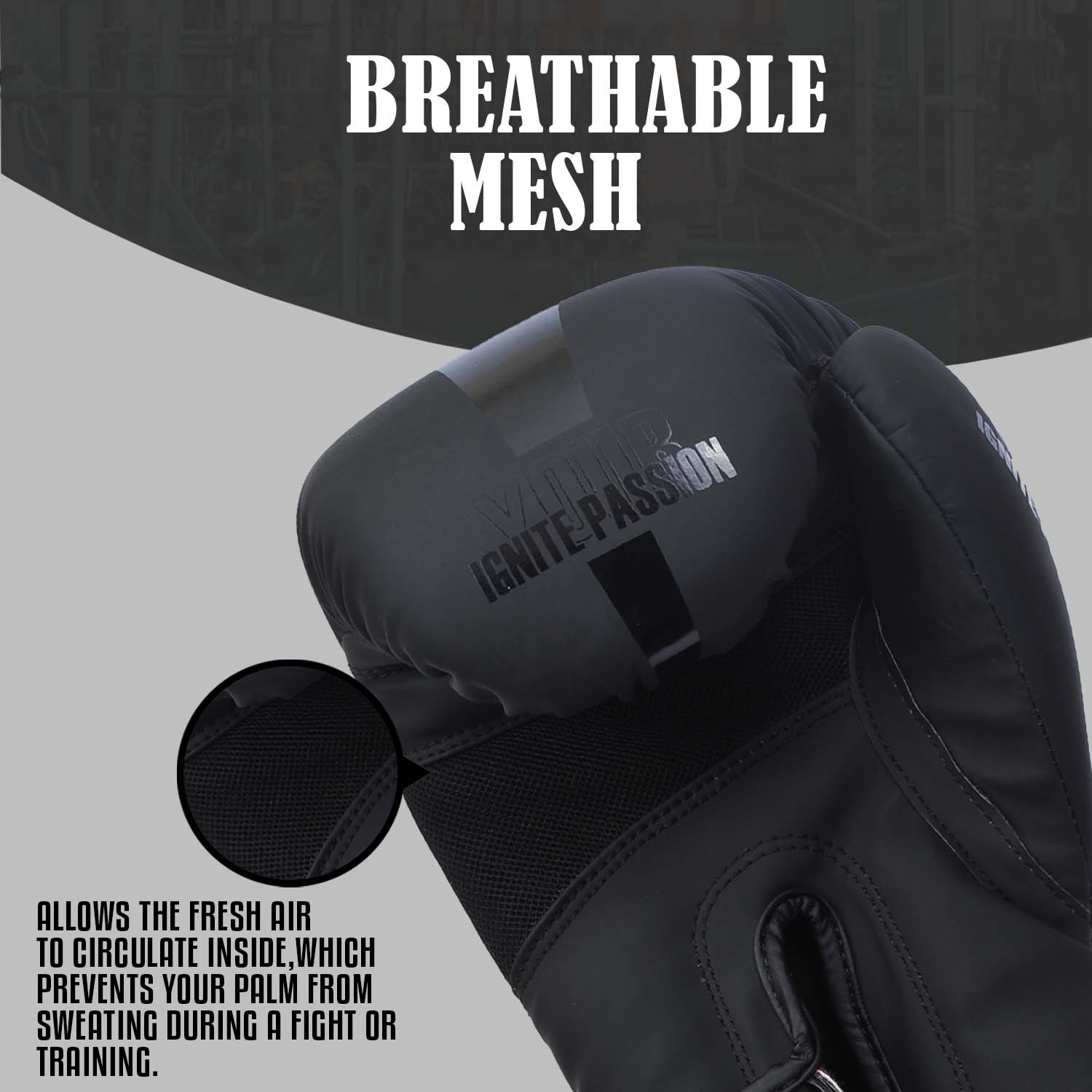 Boxhandschuhe mit atmungsaktivem Mesh für optimales Boxtraining und Fitness, ideal für Kickboxen und Muay Thai, online kaufen.