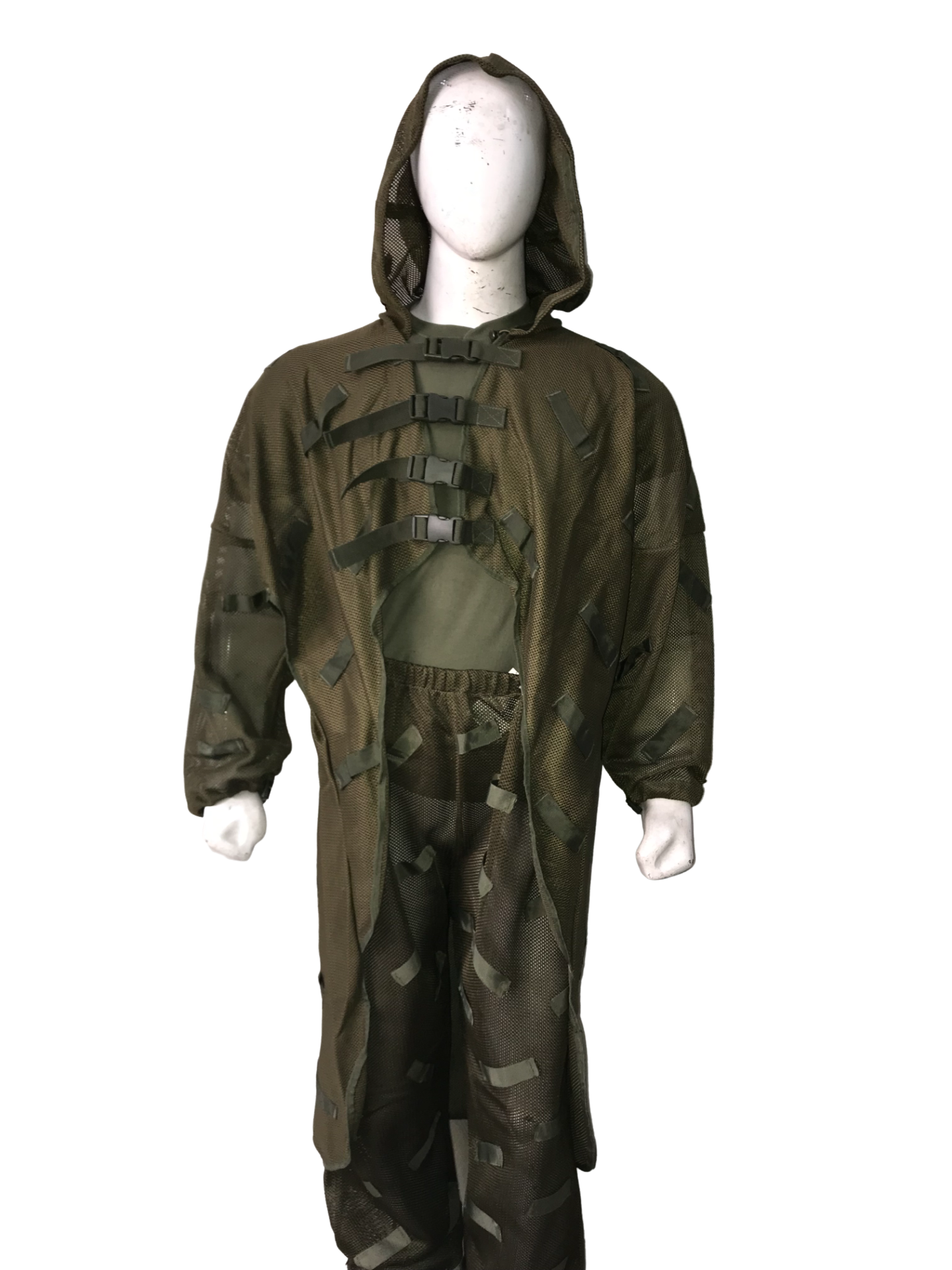 Lightweight Cobra Hood outfit for camouflage, featuring versatile adjustments and fabric-coated fasteners for Boxen and Fitness gear.