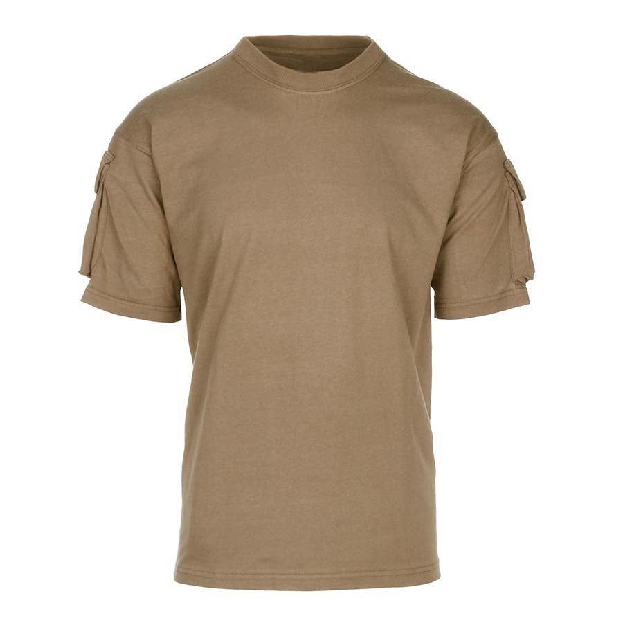 Tactical T-shirt with pocket made of 100% cotton for boxing and fitness; ideal for boxtraining, gym, and home workout.